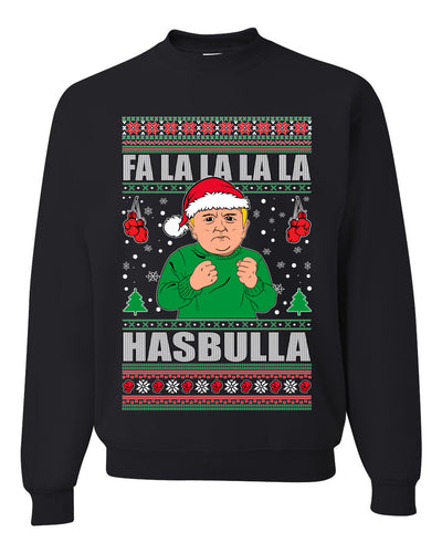 Fa lalala Hasbula Ugly Christmas Sweater Unisex Crewneck Sweatshirt