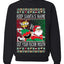 Slap Meme Award Show Parody Keep Santa's Name Out Your Mouth Ugly Christmas Sweater Unisex Crewneck Sweatshirt