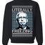 Literally Freezing McConnell Senator Ugly Christmas Sweater Unisex Crewneck Sweatshirt