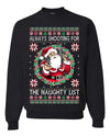 Always Shooting For The Naughty List Ugly Christmas Sweater Unisex Crewneck Sweatshirt