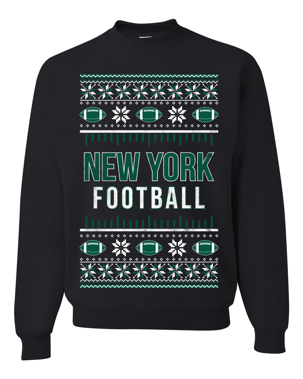 City of New York NY American Football Fantasy Fan Ugly Christmas Sweater Unisex Crewneck Sweatshirt