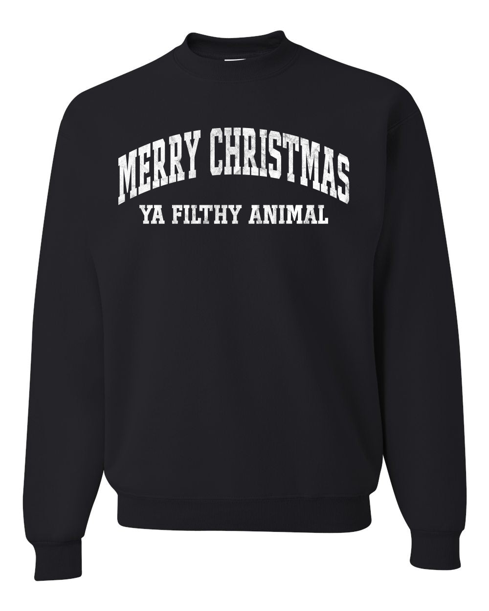 Vintage Movie Quote Merry Christmas Filthy Animal Christmas Unisex Crewneck Sweatshirt