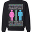 All I Want For Christmas Is For There To Be Two Genders Ugly Christmas Sweater Unisex Crewneck Sweatshirt