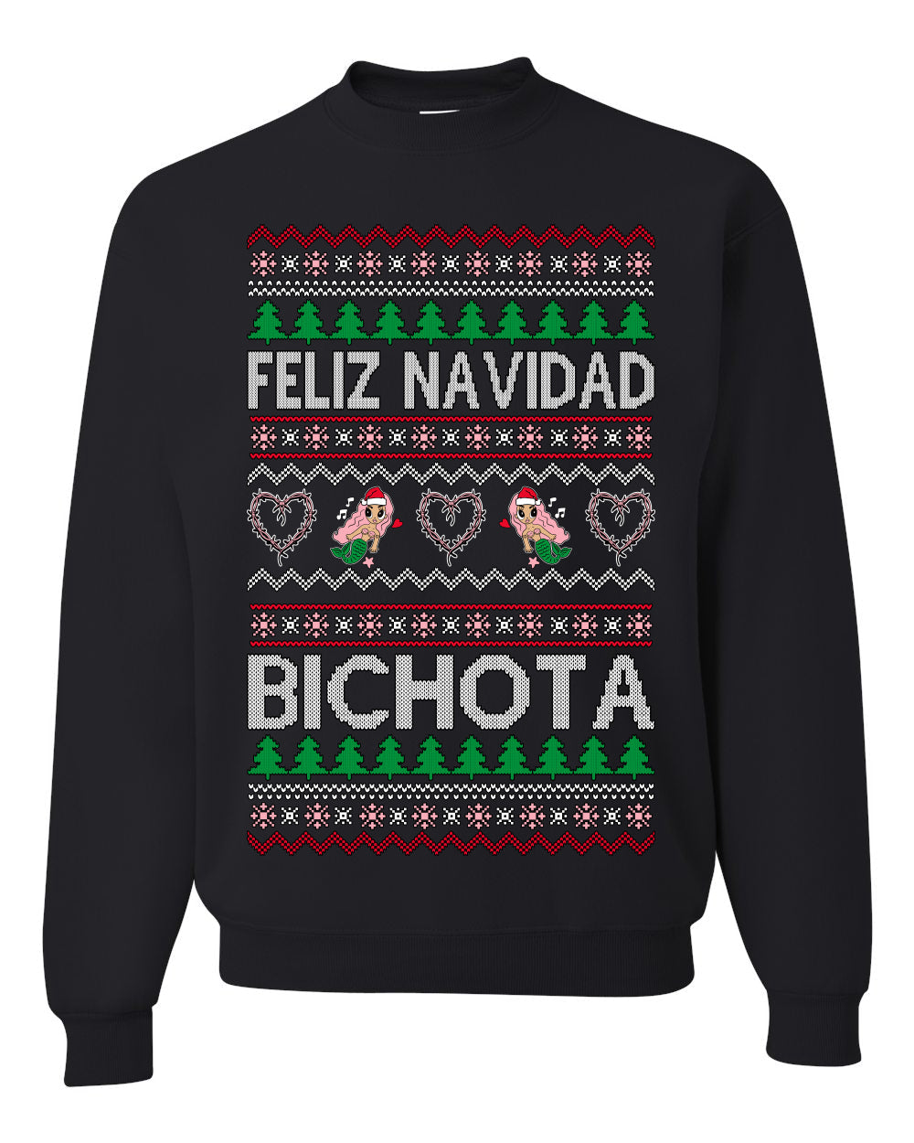 Feliz Navidad Bichota Ugly Christmas Sweater Unisex Crewneck Sweatshirt