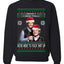 Here To F Stuff Up Step Brothers Holiday Pose Ugly Christmas Sweater Unisex Crewneck Sweatshirt