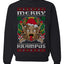 Merry Krampus Santa Folklore Figure Horror Ugly Christmas Sweater Unisex Crewneck Sweatshirt