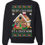 Gingerbread Not A Crack House It's A Crack Home Ugly Christmas Sweater Unisex Crewneck Sweatshirt