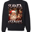 Santa Claus Bootleg Rap Music Style Ugly Christmas Sweater Crewneck Sweatshirt