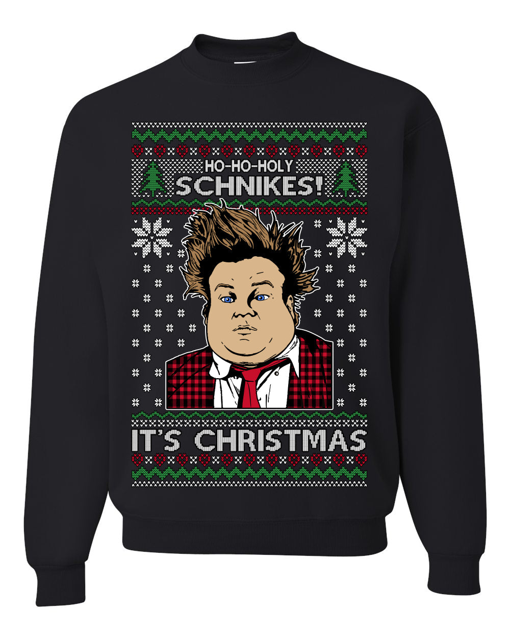 Ho Ho Holy Schnikes Funny 90s Classic Tommy Boy Movie Ugly Christmas Sweater
