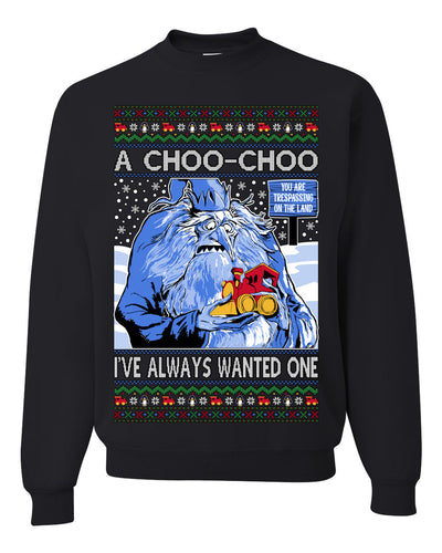 A Choo Choo I've Always Wanted One Winter Warlock Movie Ugly Christmas Sweater