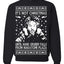 It's Not Christmas Until Hans Gruber Falls From Nakatomi Ugly Christmas Sweater Crewneck Sweatshirt