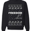 Freedom, Charlie Kirk Political Activist, Right Wing, Ugly Christmas Sweater, Crewneck Sweatshirts