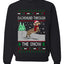 Dachshund Through The Snow, Cute Dog Christmas Sweater, Ugly Christmas Unisex Sweater, Crewneck Sweatshirts