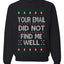 Your Email Did Not Find Me Well, Funny Office Humor Christmas Unisex Sweater, Ugly Christmas Crewneck Sweatshirts