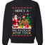 Here's A Big Package For You Santa Christmas Sweater, Unisex Ugly Christmas Crewneck Sweatshirts