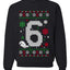 Christmas 6 Meme, Unisex Ugly Christmas Sweater, Crewneck Sweatshirts