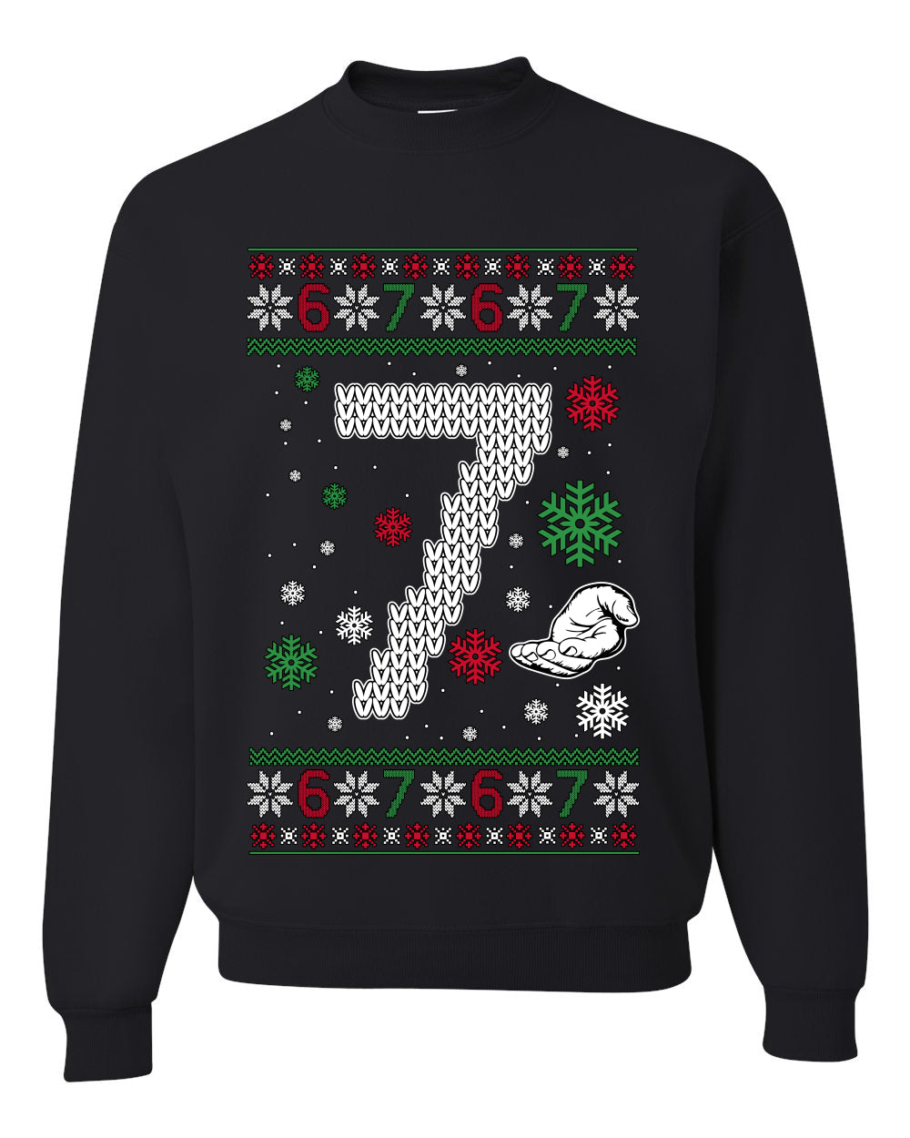 Christmas 7 Meme, Unisex Ugly Christmas Crewneck Sweatshirts