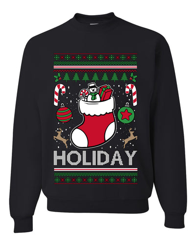 Holiday, Unisex Ugly Christmas Sweater, Crewneck Sweatshirts