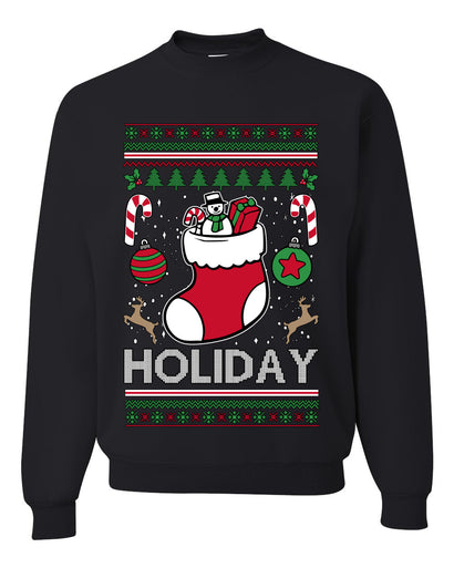 Holiday, Unisex Ugly Christmas Sweater, Crewneck Sweatshirts