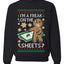 I'm A Freak On The Sheets, Unisex Ugly Christmas Sweater, Crewneck Sweatshirts
