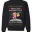 Redacted Naughty List Access Denied, Unisex Ugly Christmas Sweater Crewneck Sweatshirts
