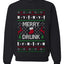 Merry Drunk, Unisex Ugly Christmas Sweater Crewneck Sweatshirts