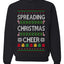Spreading Christmas Cheer, Unisex Ugly Christmas Sweater Crewneck Sweatshirts