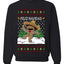 Feliz Navidad Dancing Gingerbread Man, Unisex Ugly Christmas Sweater, Crewneck Sweatshirts
