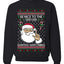 Be Nice To The Server Santa's Watching, Unisex Ugly Christmas Sweater, Crewneck Sweatshirts