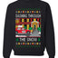 Dashing Through The Snow Classic 90s Holiday Movie, Unisex Ugly Christmas Sweater Crewneck Sweatshirts