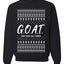 G.O.A.T. God Over All Things, Unisex Ugly Christmas Sweater Crewneck Sweatshirts