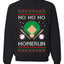 Ho Ho Ho Homerun, Baseball Fan Christmas Design, Unisex Ugly Christmas Sweater Crewneck Sweatshirts