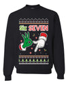 6 7 Christmas Hands, Unisex Ugly Christmas Sweater Crewneck Sweatshirts
