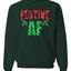 Festive AF Merry Christmas Unisex Crewneck Graphic Sweatshirt