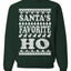 Santa's Favorite Ho White  Ugly Christmas Sweater Unisex Crewneck Sweatshirt