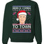 Biden is Coming to Town Merry Ugly Christmas Sweater Unisex Crewneck Graphic Sweatshirt