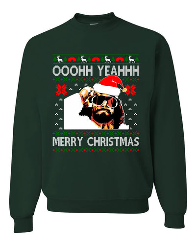 Ooohh Yeahhh Merry Christmas Ugly Christmas Sweater Unisex Crewneck Sweatshirt