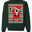 Dabbing Gold Belt Santa Ugly Christmas Sweater Unisex Crewneck Sweatshirt