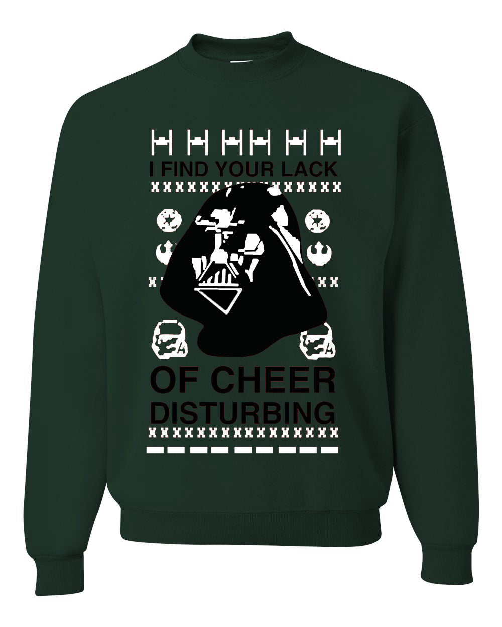 I find your Lack of Cheer Disappointing Ugly Christmas Sweater Unisex Crewneck Sweatshirt