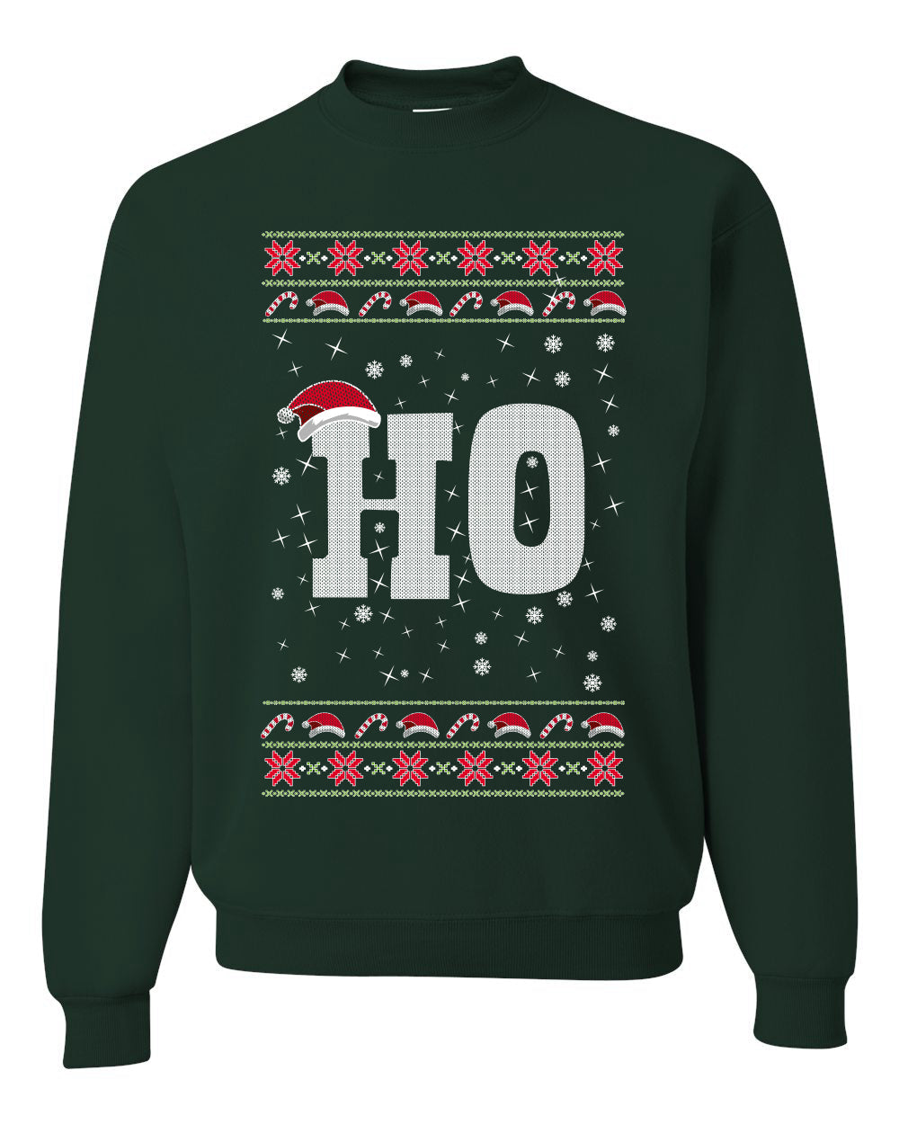 Christmas Ho Merry Ugly Christmas Sweater Unisex Crewneck Graphic Sweatshirt