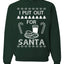 I Put Out For Santa Cookies And Milk White Ugly Christmas Sweater Unisex Crewneck Sweatshirt