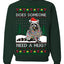 Does Someone Need a Hug? Cute Raccoon Ugly Christmas Sweater Crewneck Sweatshirt
