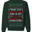 Due to Inflation This is My Ugly Christmas Sweater | Funny Ugly Christmas Sweater Crewneck Sweatshirt