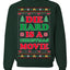 Die Hard is a Christmas Movie Classic McClane Nakatomi Ugly Christmas Sweater Crewneck Sweatshirt