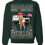 Donald Trump Merry Christmas Shitter's Full Cousin Eddie Ugly Christmas Sweater Crewneck Sweatshirt