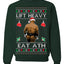 Lift Heavy Eat Ath Merry Chrithmith, Butt Viral Weightlifting Lifting Boxing, Funny Ugly Christmas Sweater Crewneck Sweatshirt