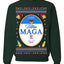 Ultra MAGA Superior Agenda Trump 2024 Funny Beer Logo Ugly Christmas Sweater Crewneck Sweatshirt