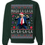 Maga La La La Funny Donald Trump Christmas Carol Song Ugly Christmas Sweater Crewneck Sweatshirt