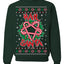 Hail Santa Funny Satanic Candy Devil Heavy Metal Satan Ugly Christmas Sweater Crewneck Sweatshirt
