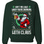 Funny Beer Drinking Santa Ain't No Laws When You're Drinking With Claus Unisex Crewneck Sweatshirt